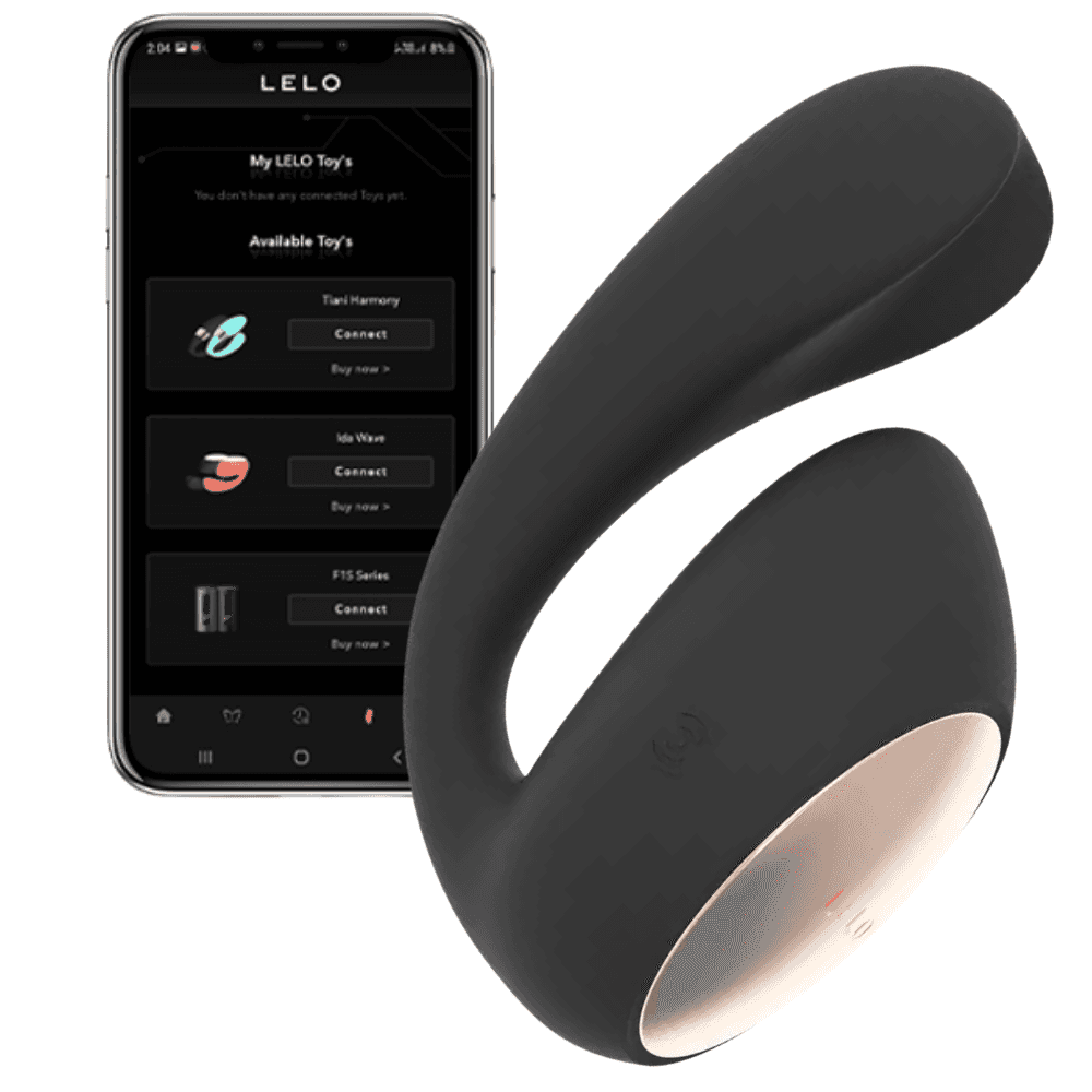 Lelo İda Wave Dual Stimulation Massager Telefon Kontrollü Vibratör-Black