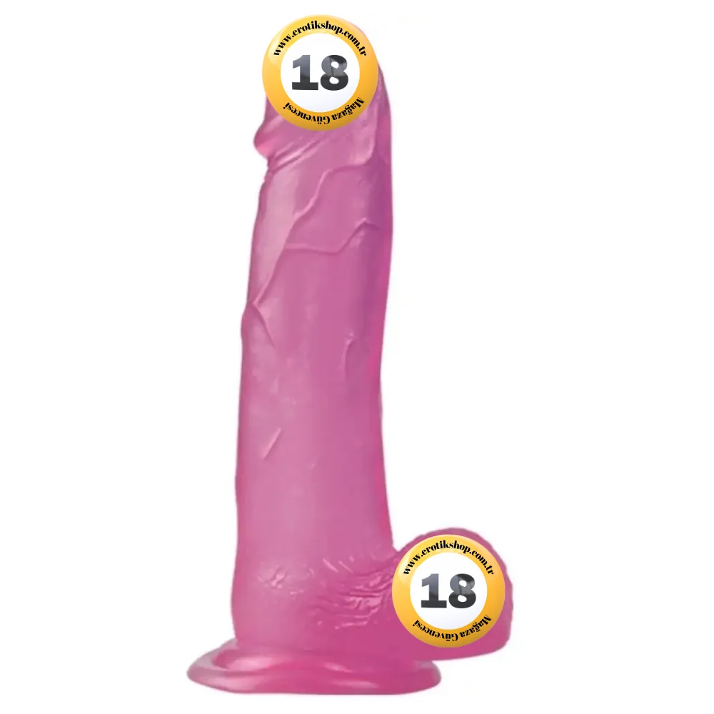 Lovetoy Jelly Studs Pink Large 20 cm Jel Dildo LV3100