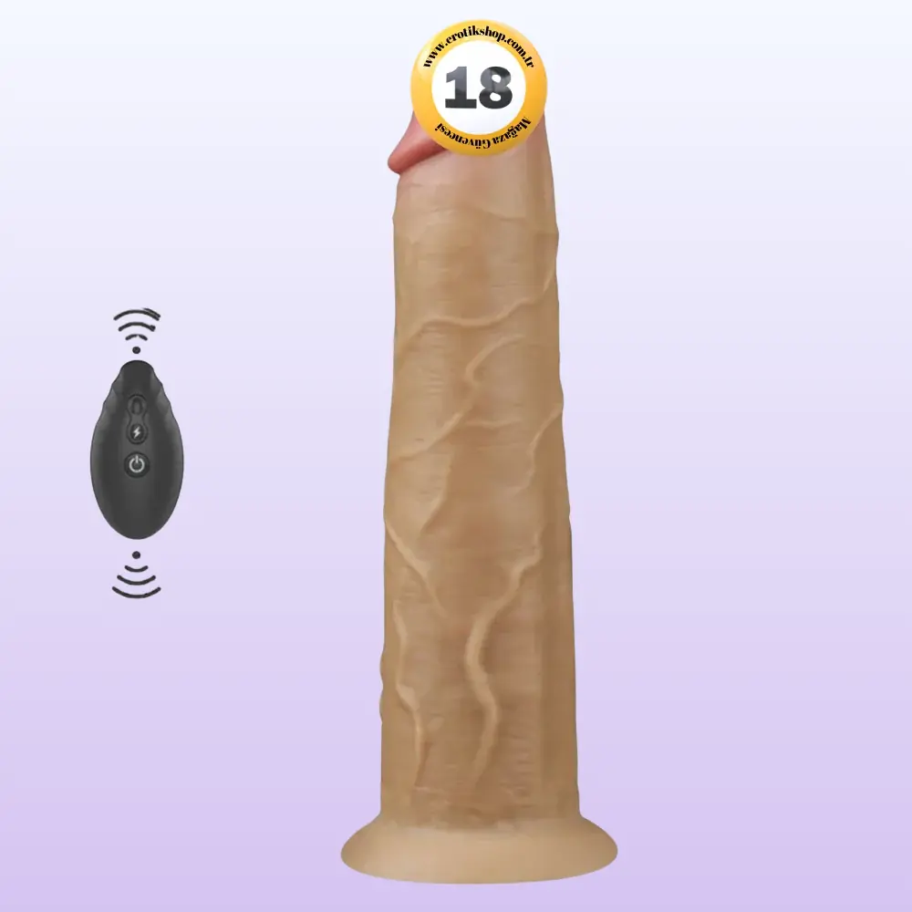 Lovetoy Dual Layered Platinum Silicone 20.5 Cm Titreşimli Realistik Penis