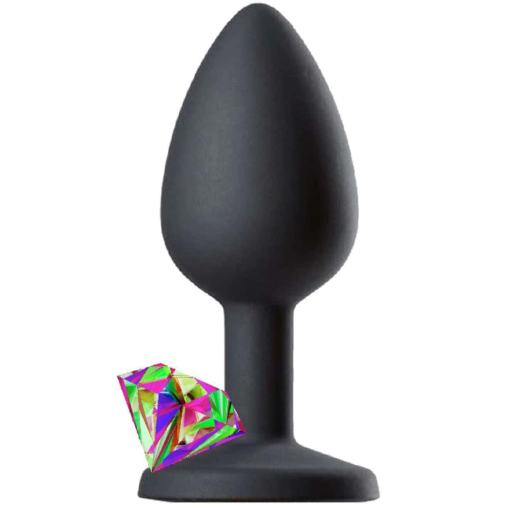 ToyJoy Anal Play Rainbow Diamond Booty Jewel Anal Plug-Small