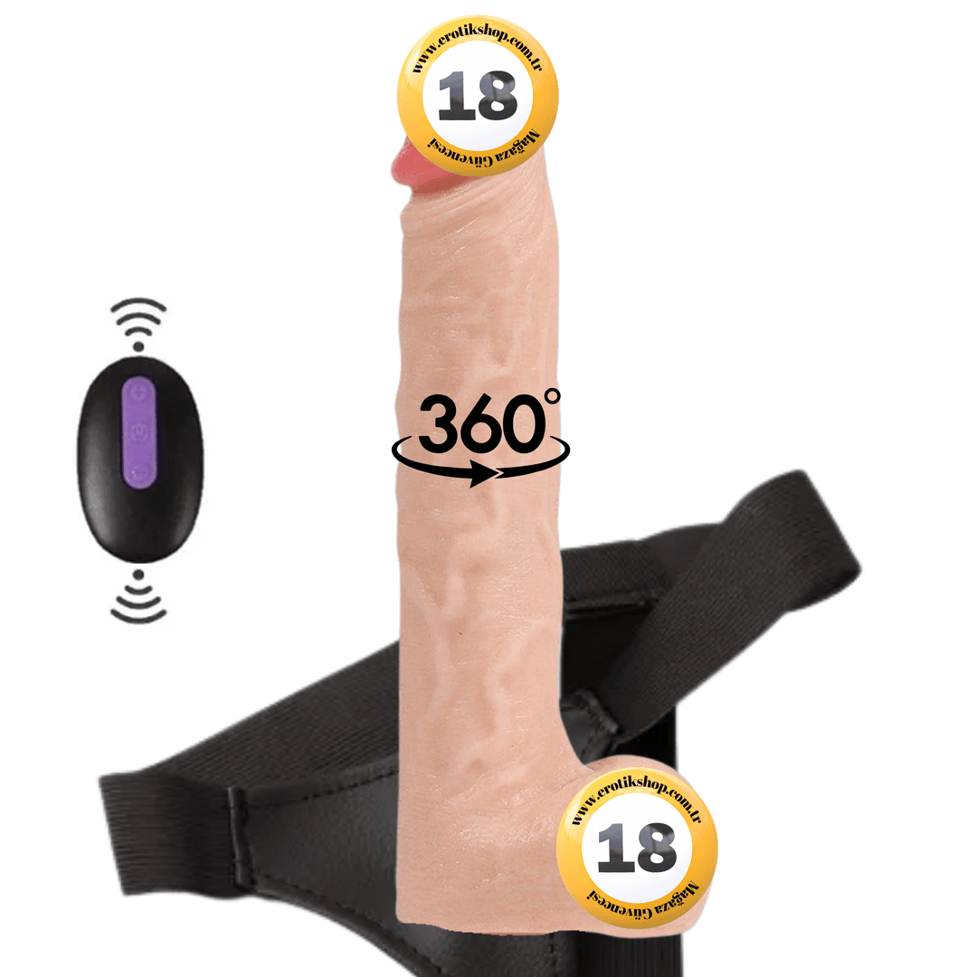 Shequ Jeff Swaying 23 Cm Hareketli Dönebilen Kemerli Realistik Penis