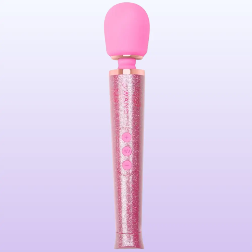 Le Wand Petite All That Glimmers Massager Wand Pink Şarj Edilebilir Masaj Aleti