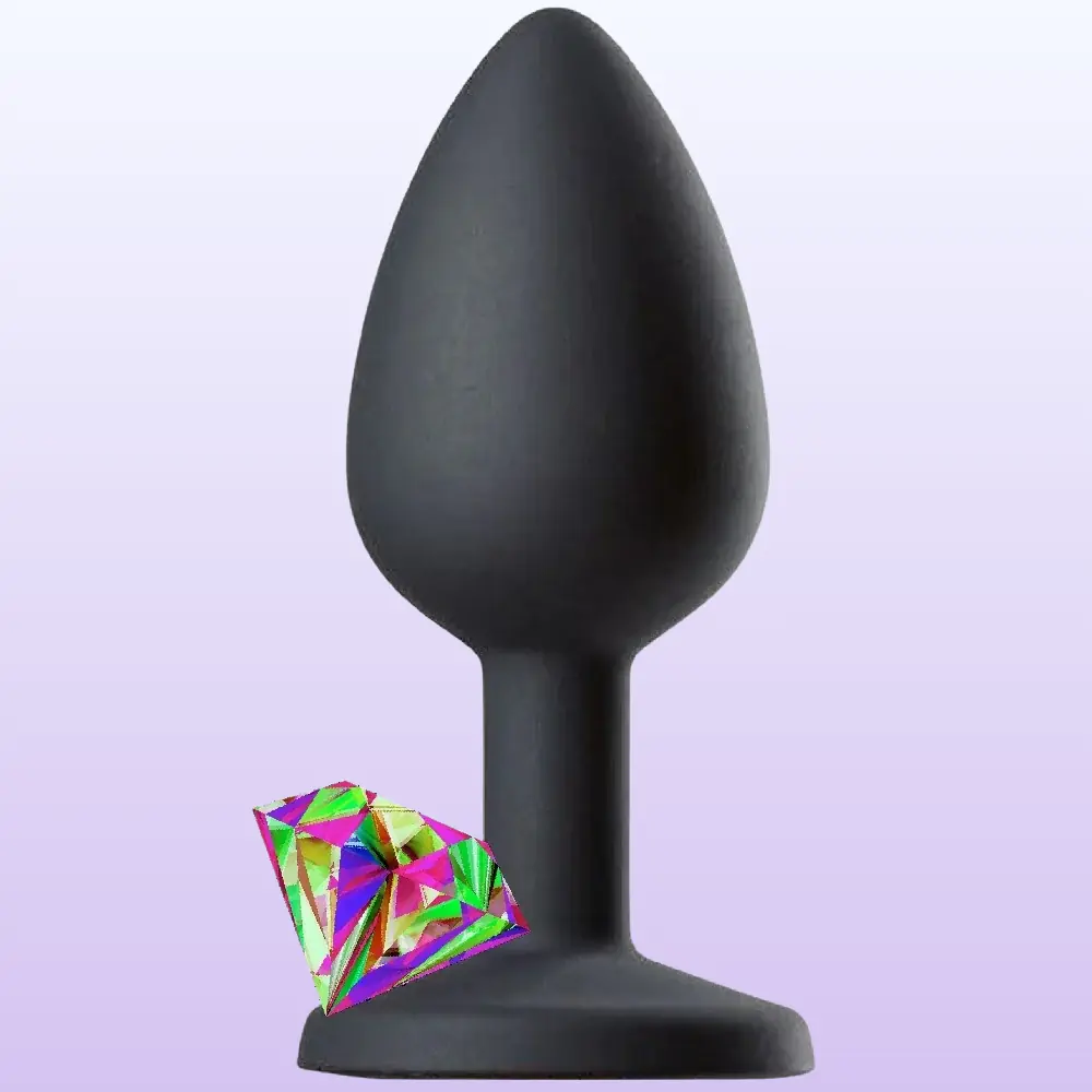 ToyJoy Anal Play Rainbow Diamond Booty Jewel Anal Plug-Small