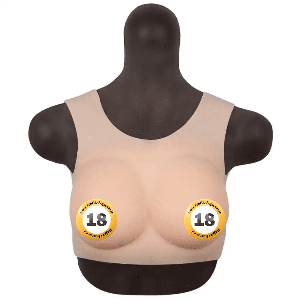 Xise Bodysuit Crossdresser Askılı Giyilebilir Silikon Göğüs Cup E