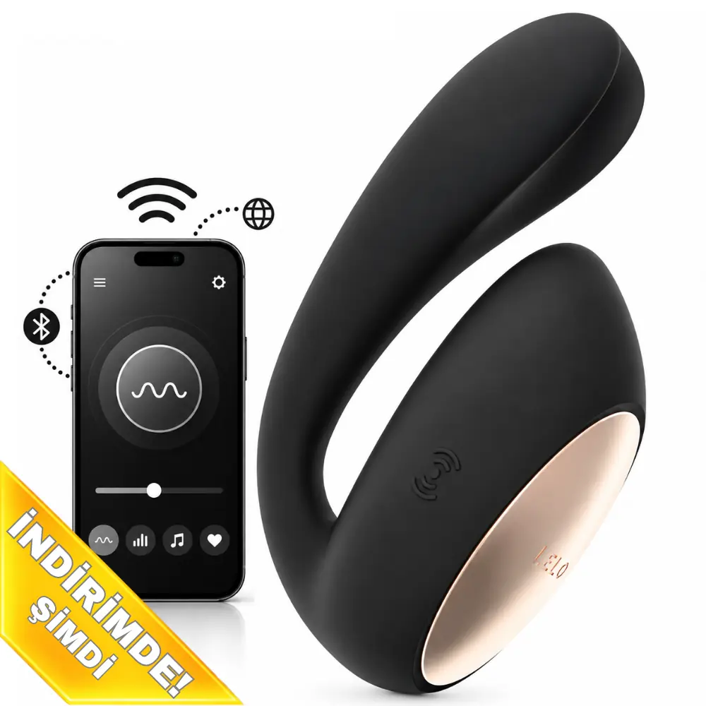 Lelo İda Wave Dual Stimulation Massager Black Telefon Kontrollü Vibratör