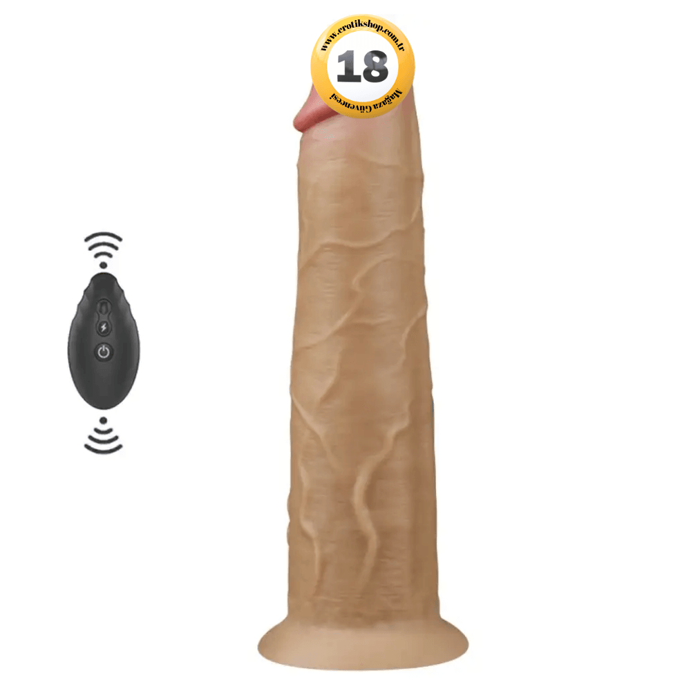Lovetoy Dual Layered Platinum Silicone 25.3 Cm Titreşimli Realistik Penis