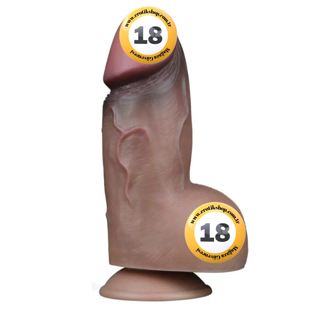 Lovetoy Dual Layered Platinum Silicone 18 Cm Gerçekci Kalın Realistik Penis