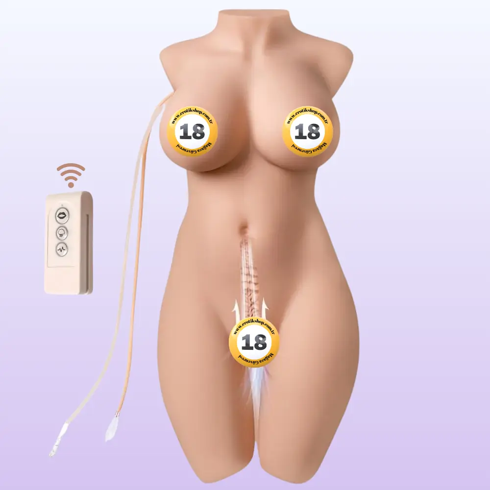Shequ Miah Emişli ve Titreşimli Yarım Vücut Masturbator SQ-MAS20019