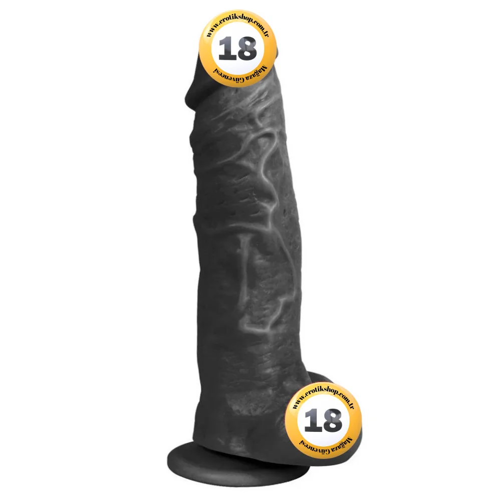Xise Jihad King 27 cm Realistik Büyük Zenci Penis XS-WBC10001-Black