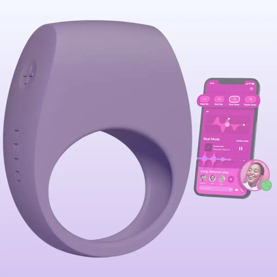 Lelo Tor 3 Phone Control Cock Ring Telefon Kontrollü Titreşimli Penis Halkası - Purple