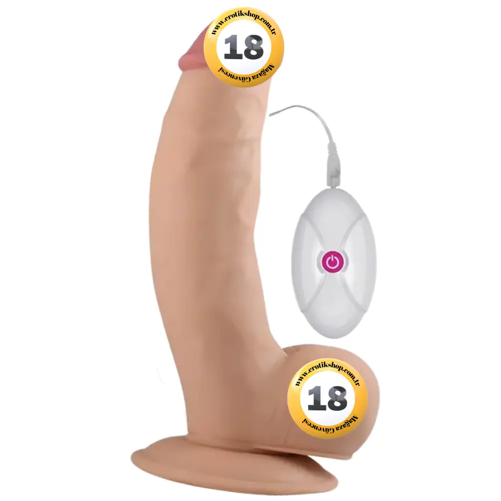 Lovetoy The Ultra Soft Dude Dildo 20 Cm Titreşimli Realistik Penis LV1093