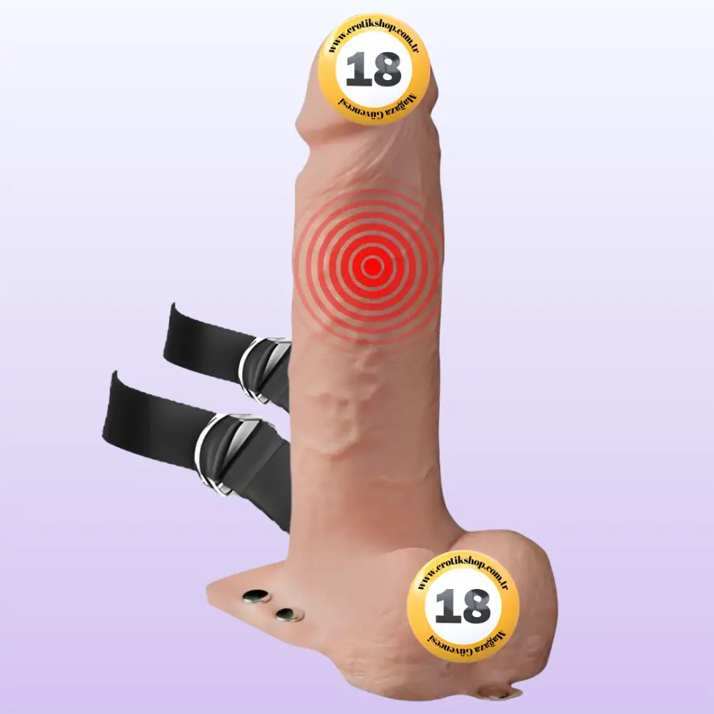 Pipedream Fetish Fantasy Series 18 Cm Şarjlı ve Titreşimli Strap-On Penis
