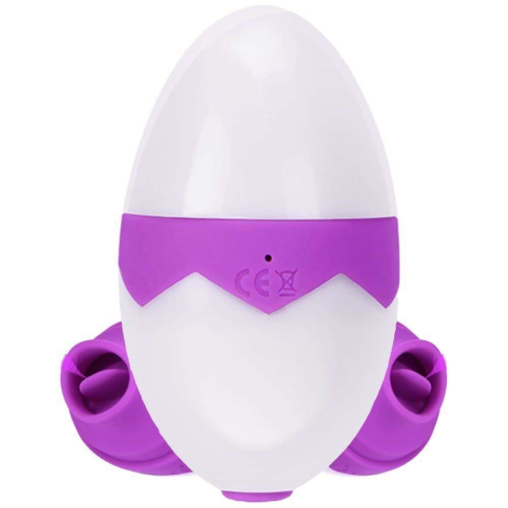 Dibe Sex Massager Hava Darbeli Dil Vibratör-Purple
