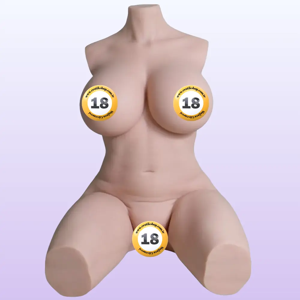 Shequ Erica Doll İtme Fonkiyon İskelet Yarım Vücut Masturbator SQ-MAT20013