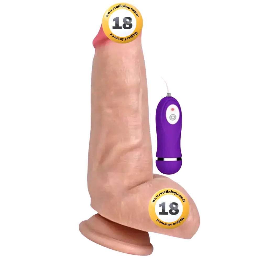 Shequ Vibrating Dildo Red Eagle 16 cm Titreşimli Realistik Penis SQ-WBC10013
