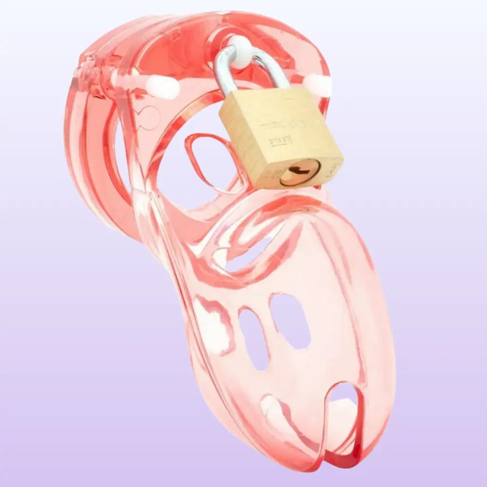 CB-3000 Chastity Cage Kit Penis Kafesi-Red