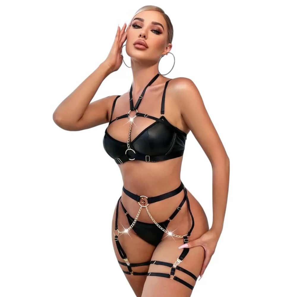 Fantasy Wear Daria Deri Seksi Gecelik