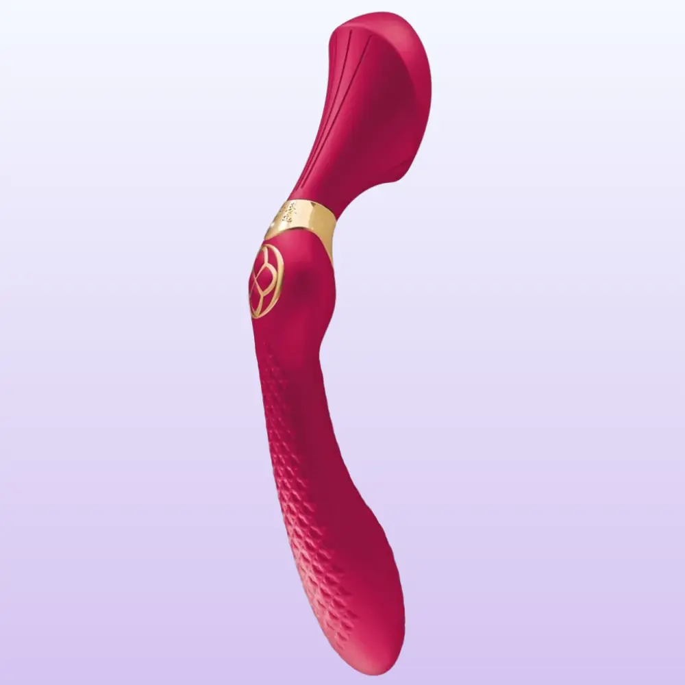 Shunga Zoa İntimate Massager Masaj Wand Vibrator Masaj Aleti - Red