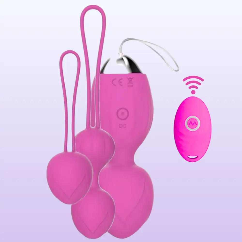 The Balls Exuis Uzaktan Kumandalı Kegel Egzersiz Topu-Pink