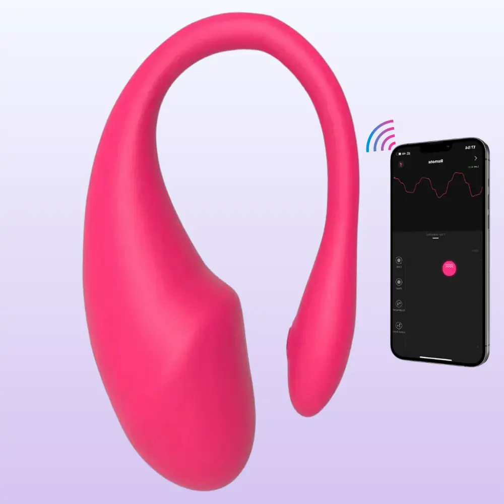 The Vibe Stimulation Push Telefon Kontrollü Giyilebilir Vibratör