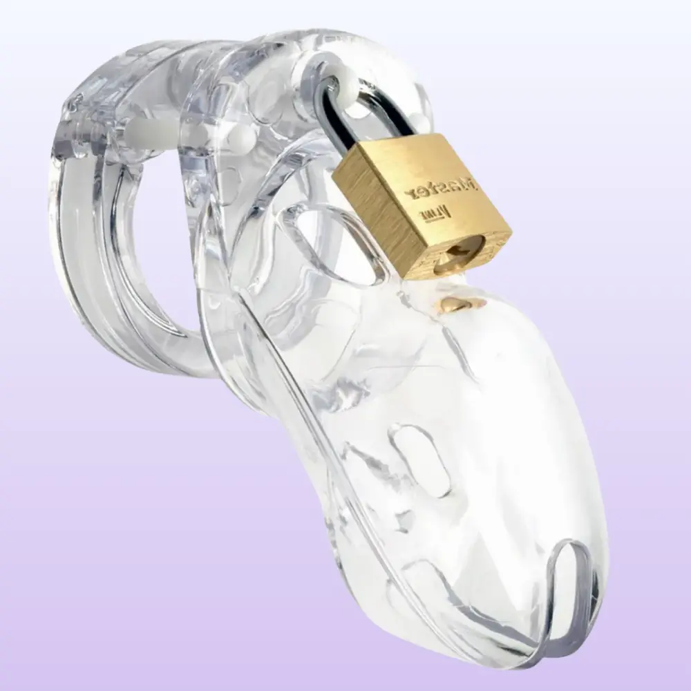 CB-3000 Chastity Cage Kit Penis Kafesi-Trans