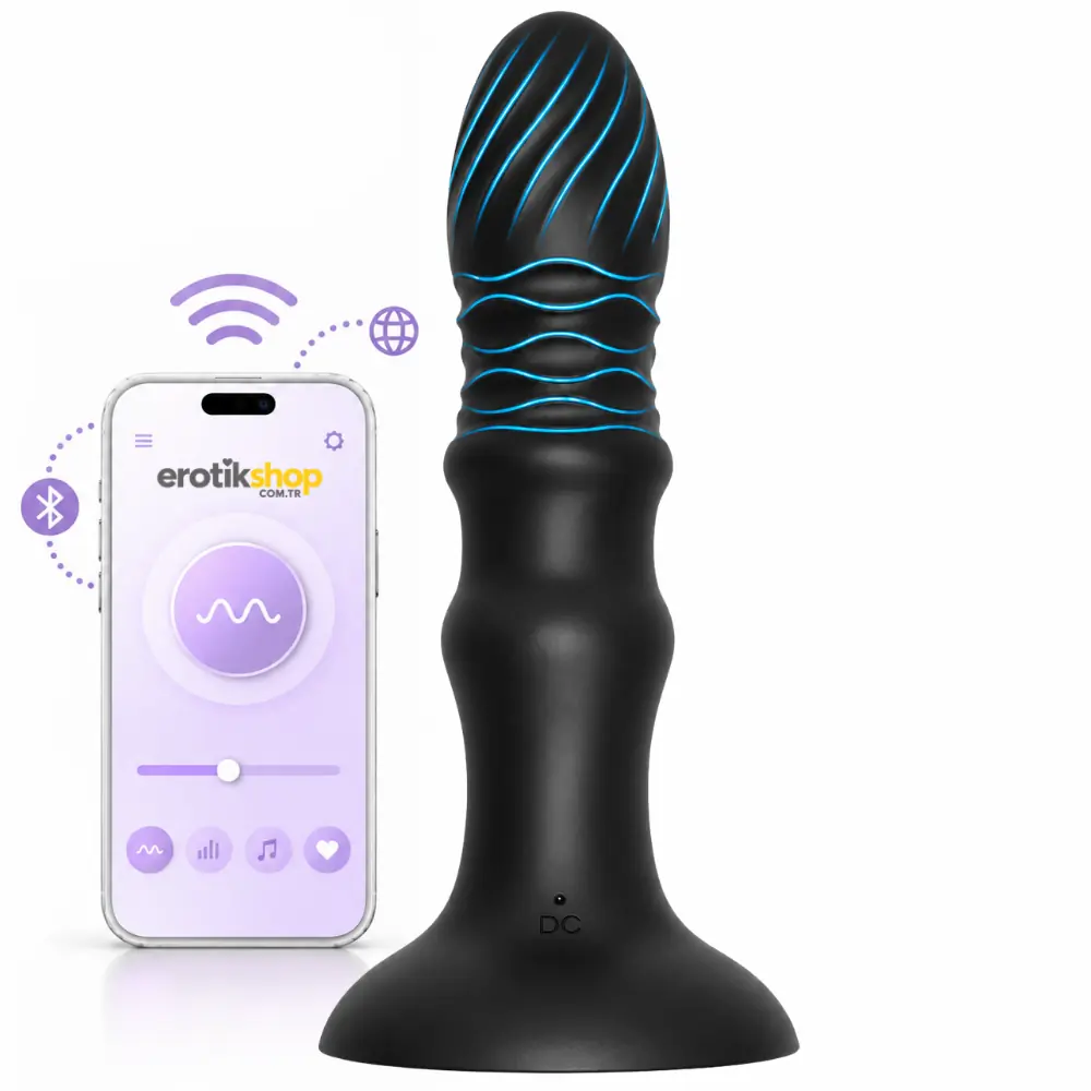 The Anal Fantasy 9+9 Mod Telefon Kontrollü Hareketli Anal Plug