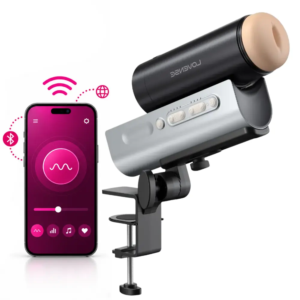 Lovense Solace Pro 2 Telefon Kontrollü İleri Geri Hareketli Mastürbatör