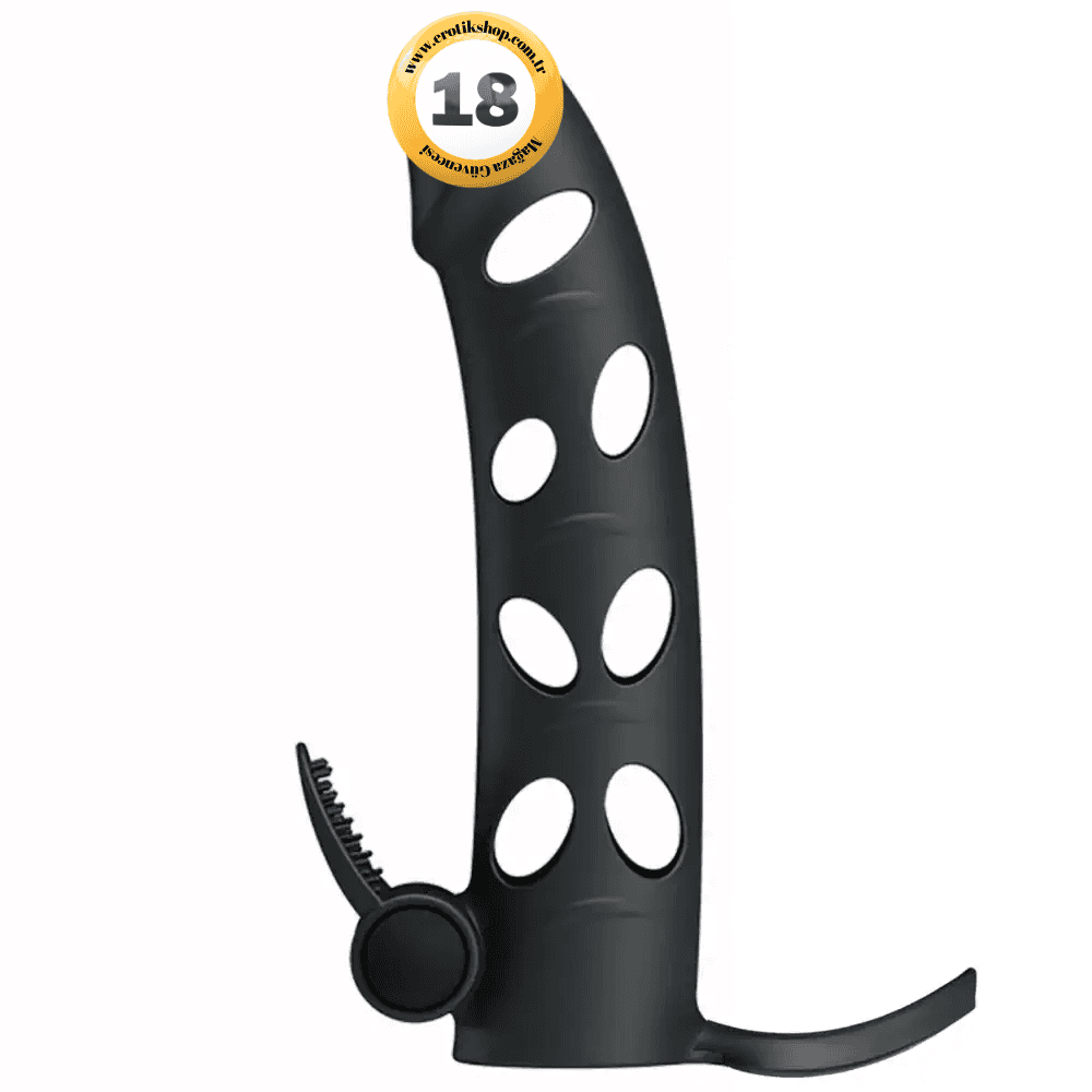 Pretty Love Penis Sleeve With Strap Testis Geçirmeli Penis Kılıfı BI-026215