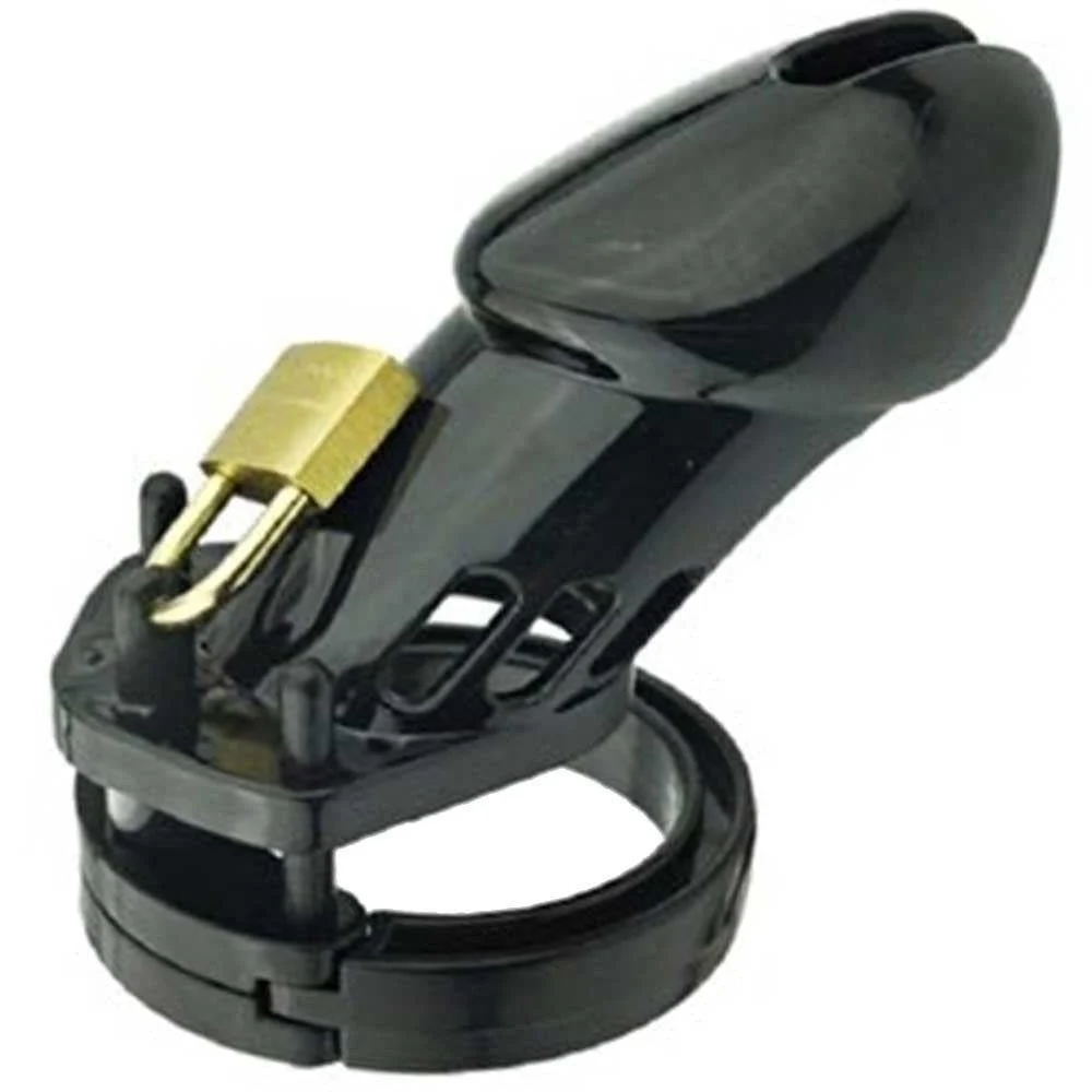 The Cock Cage Master Chastity Devices Plastik Penis Kafesi-Black
