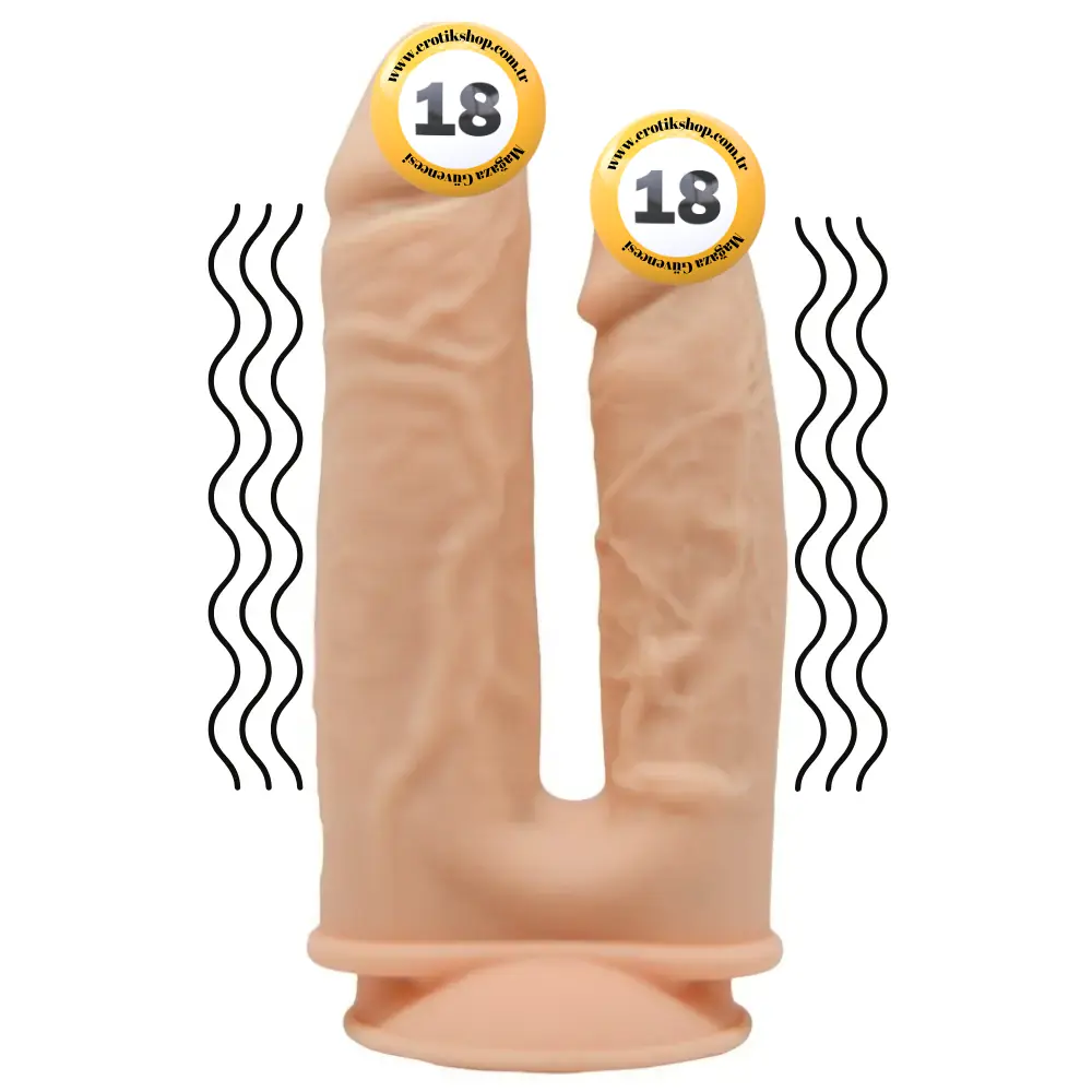 Silexd Double Penetration Titreşimli Çift Başlı Realistik Penis