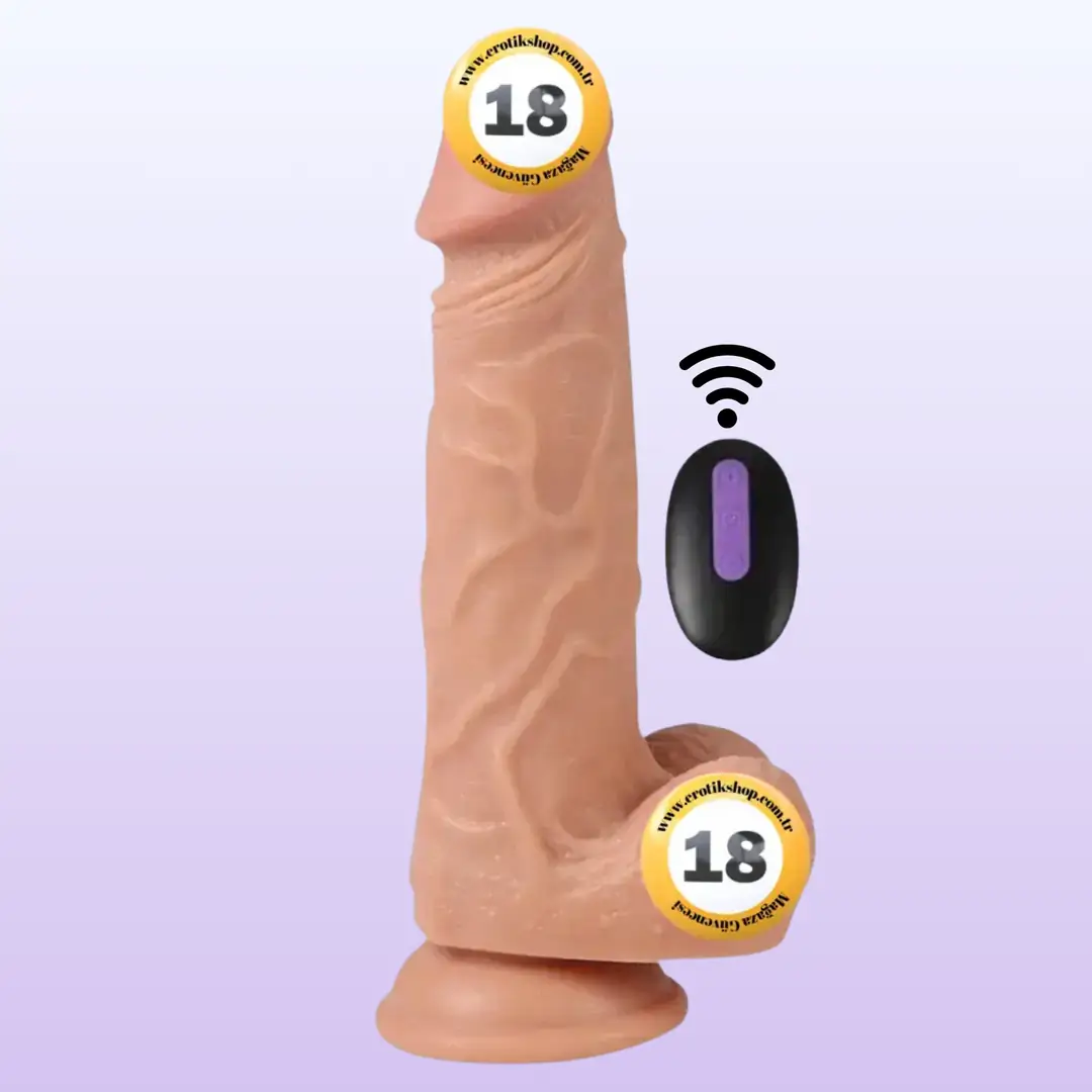 Shequ Dildo Series Hansen 20 Mod Uzaktan Kumanda Titreşimli Realistik Penis
