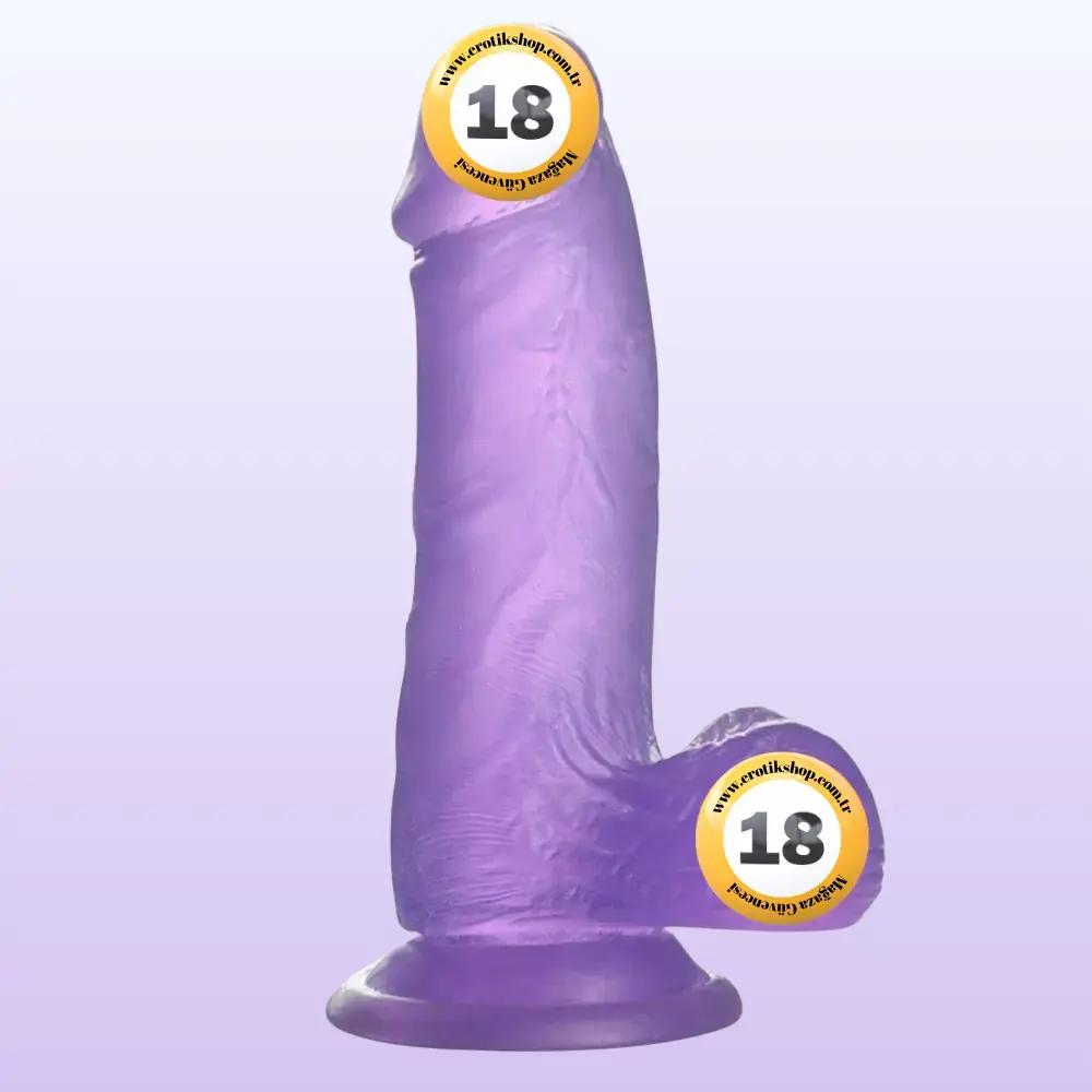 Lovetoy Jelly Studs Purple Small 15 cm Jel Dildo LV3102