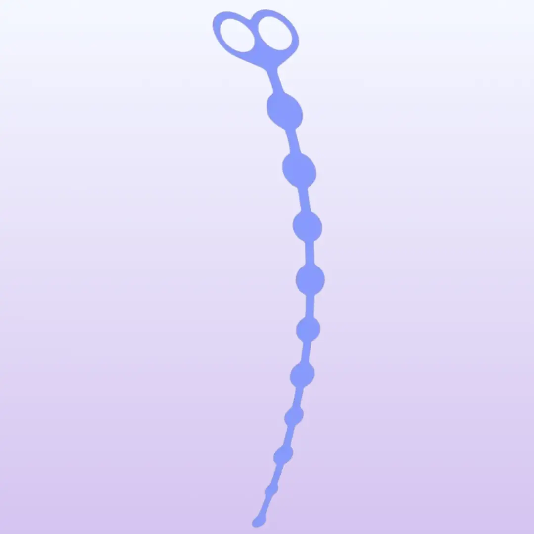 The Anal Fantasy These Perfect Yumuşak Silikon Alıştırıcı Anal Boncuk-Blue