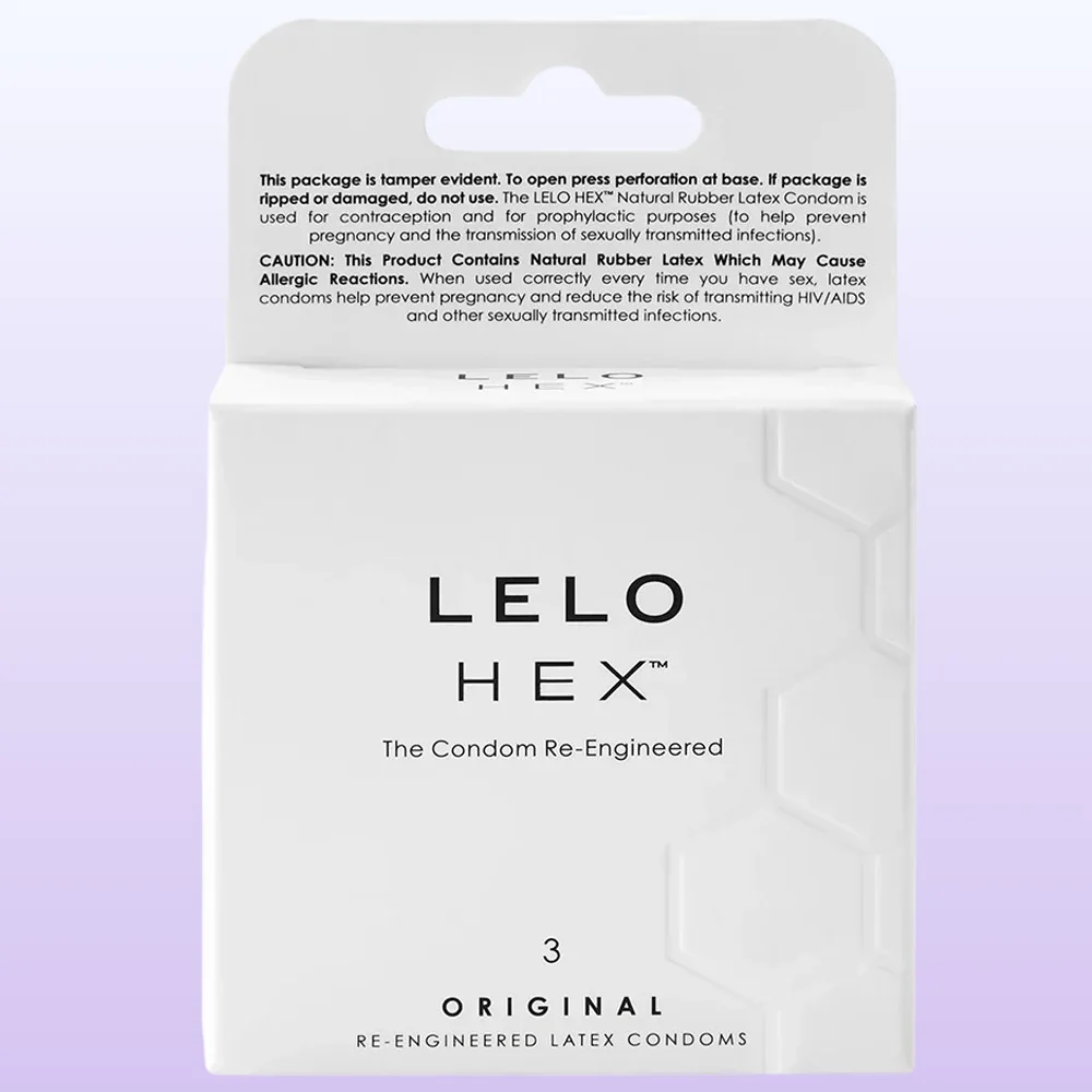 Lelo Hex Box 3 Pcs. Doğal Lateks Prezervatif Kondom