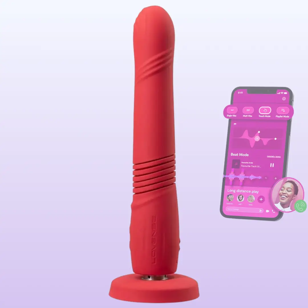 Lovense Gravity Telefon Kontrollü İleri Geri Hareketli Vibratör