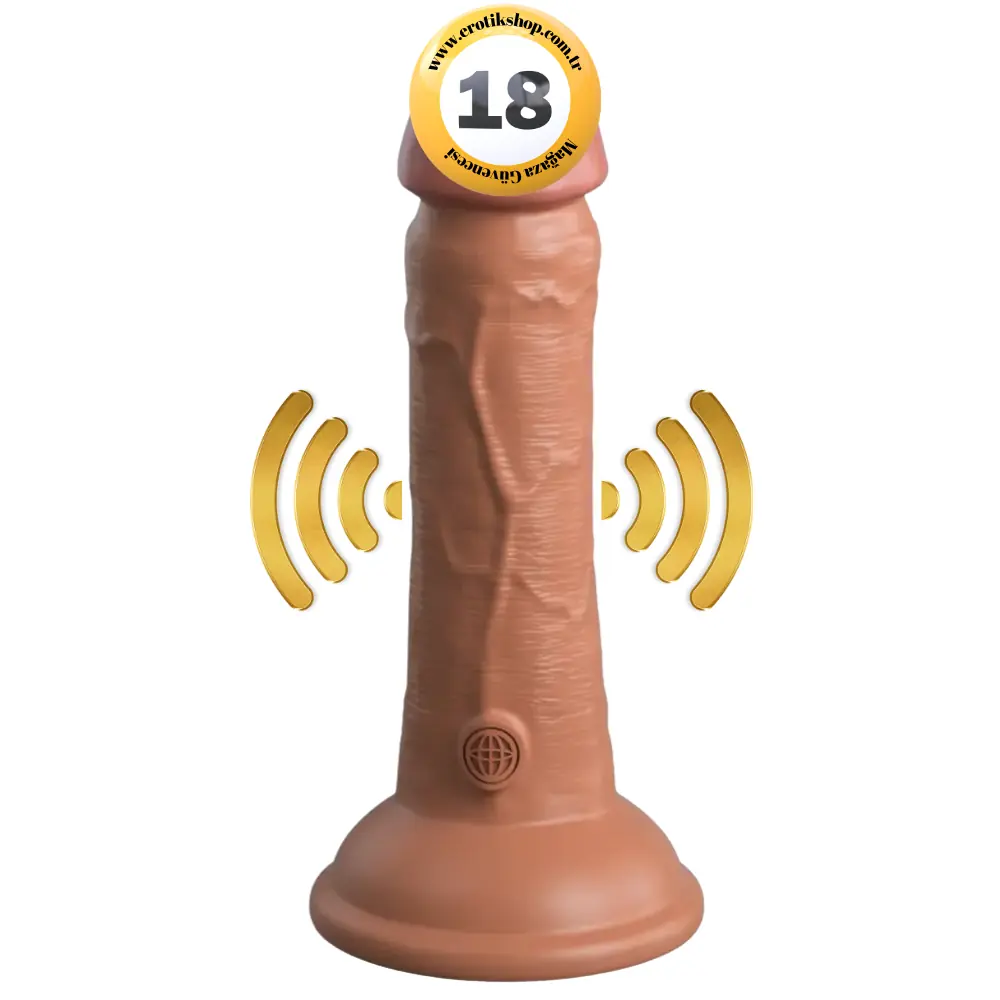 Pipedream King Cock Elite Silicone 6'' Et Doku Titreşimli Amerikan Dildo - Elite 6-Tan