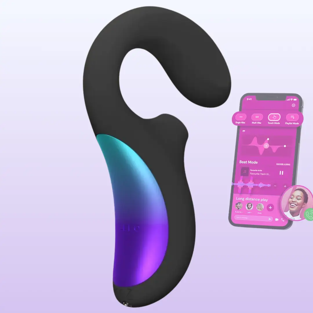 Lelo Enigma Double Sonic Telefon Kontrollü Kontrollü Vibratör-Black