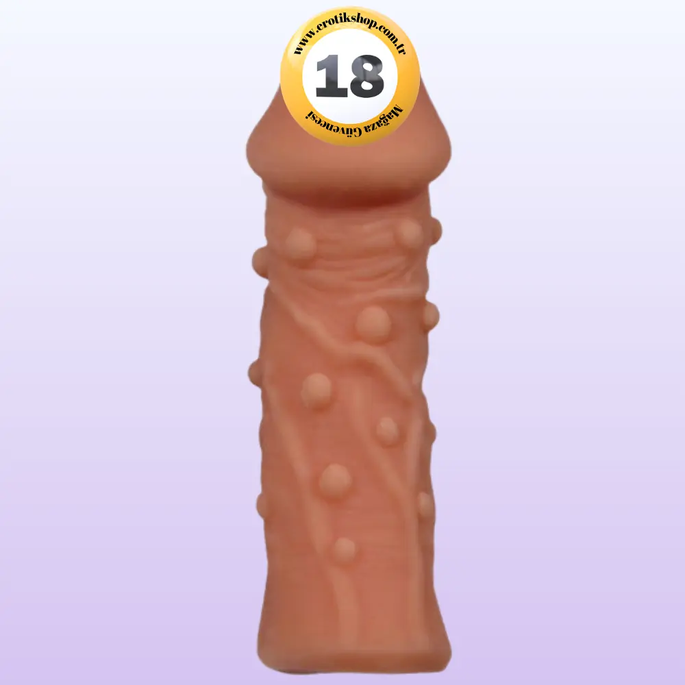 The Penis Sleeve Notch Tırtıklı Penis Kılıfı - Brown