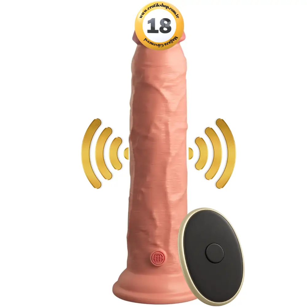 Pipedream King Cock Elite Silicone 9'' Et Doku Amerikan Realistik Vibratör - Elite 9V-Flesh