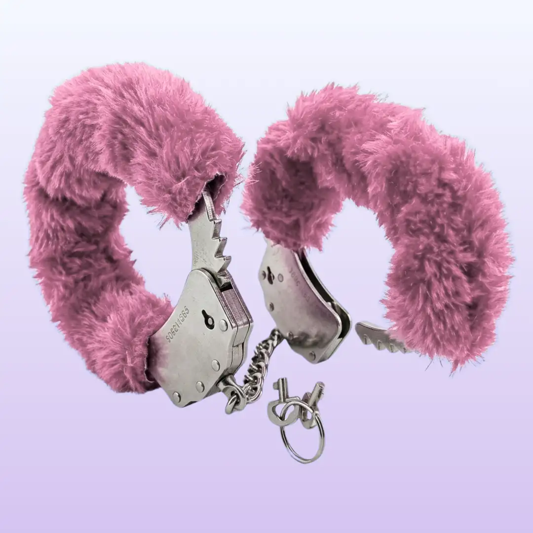 The Fetish Fantasy Series Metalic Hand Cuffs Peluşlu Metal Kelepçe-Pembe