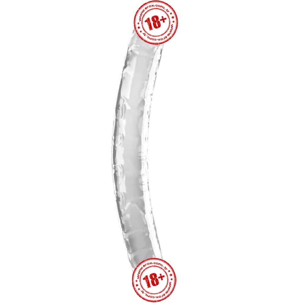 Lovetoy Flawless Clear Dildo 30 cm Çift Taraflı Realistik Penis LV310018