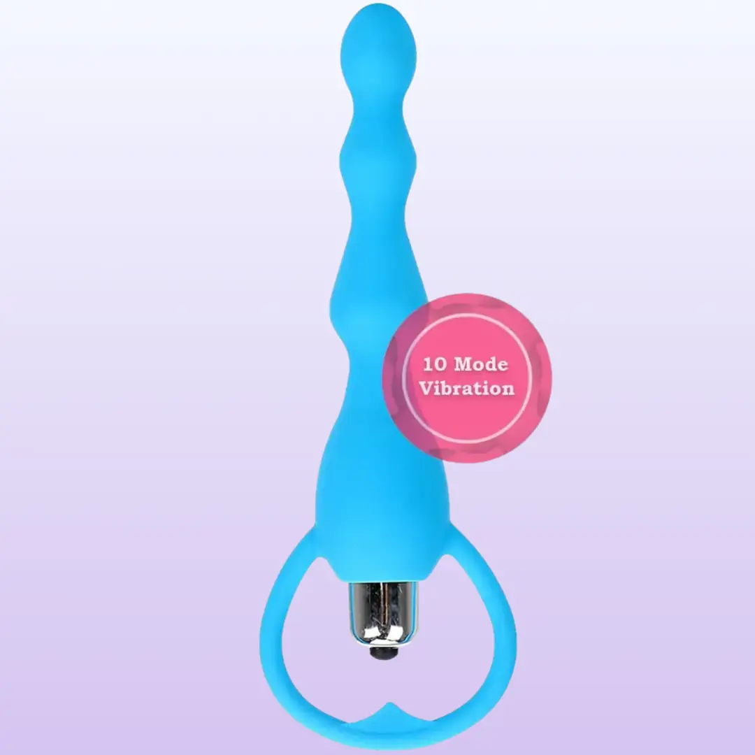 The Anal Fantasy Luiluer Exovid 10 Mod Boğumlu Anal Vibratör-Blue