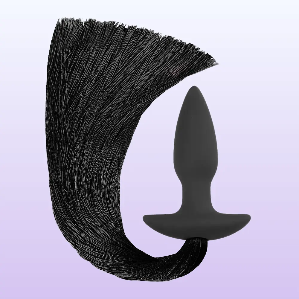 Lovetoy Silicone With Pony Tail Kuyruklu Anal Plug Siyah LV421001