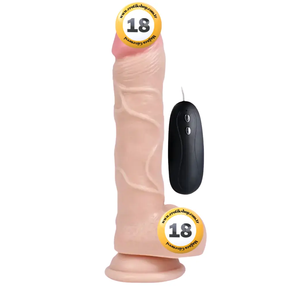 Xise Dildo Series Beat 10 Modlu Titreşimli 19.5 Cm Realistik Penis