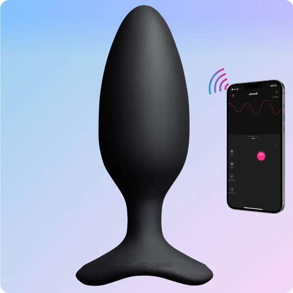 Lovense Hush 2 Butt Plug M 45 mm Telefon Kontrollü Anal Vibratör