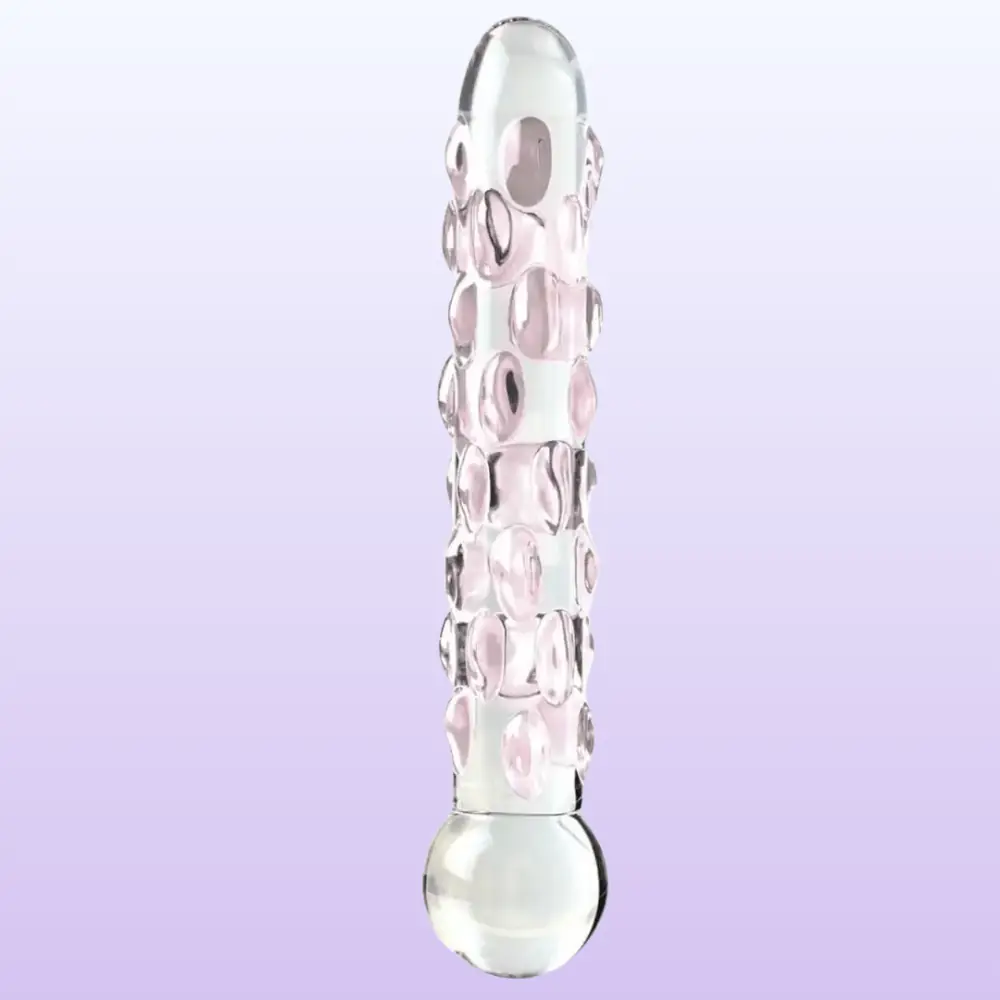 Pipedream Icicles No. 7 Hand Blown Glass Massager Cam Dildo