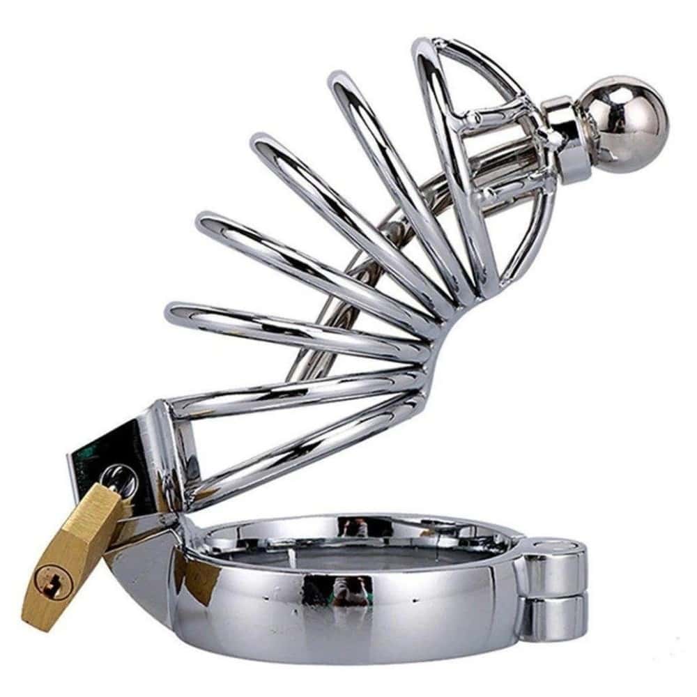 The Cock Cage Male Chastity Urethral Play Penis Kafesi 45 mm
