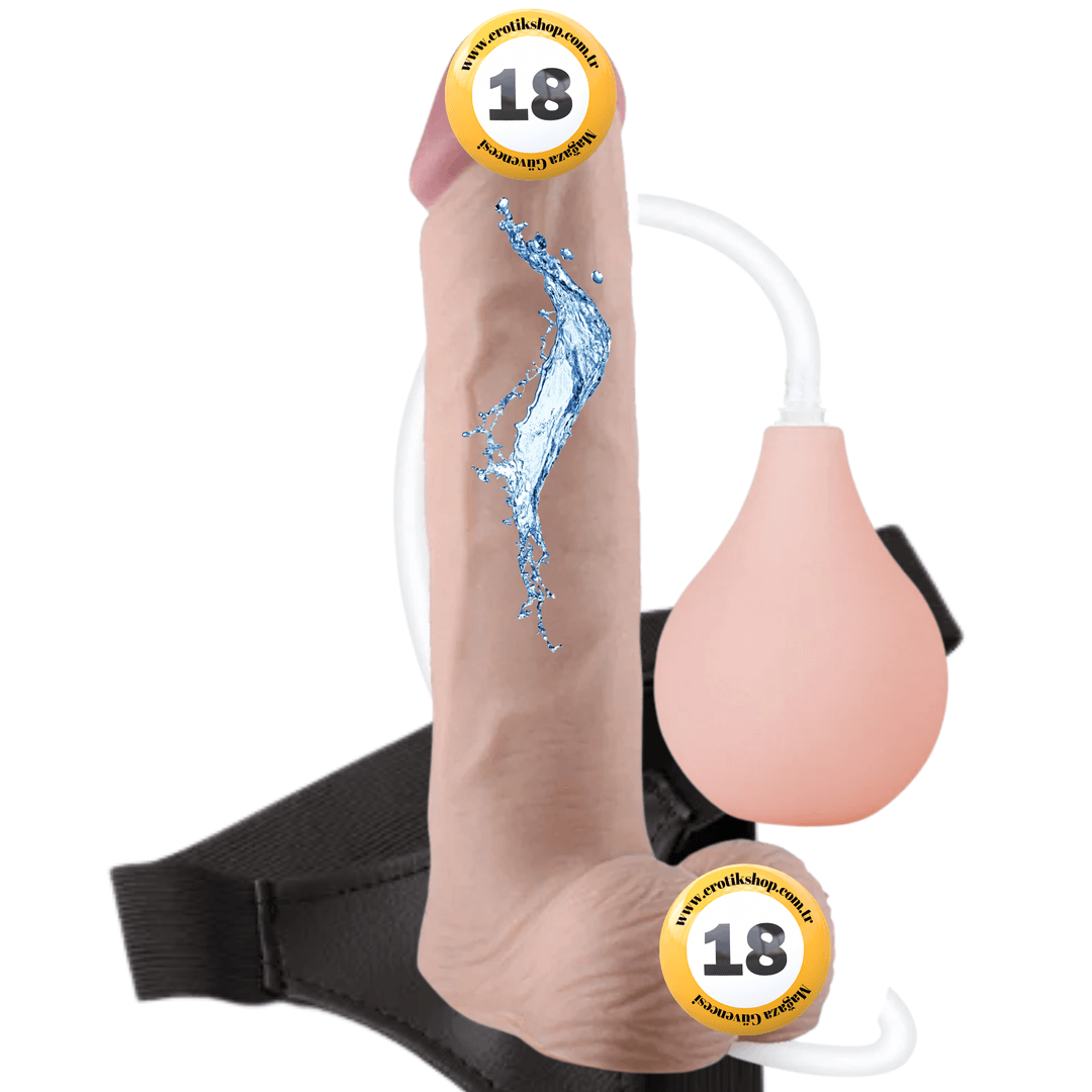 Lovetoy Soft Ejaculation Cock Dildo 23 Cm Kemerli Boşalabilir Realistik Penis LV316003