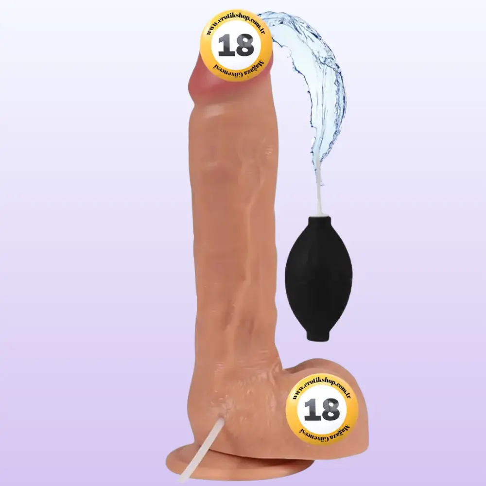 Xise Dildo Series Shoufei Squirting Dildo 24 Cm Boşalabilir Realistik Penis
