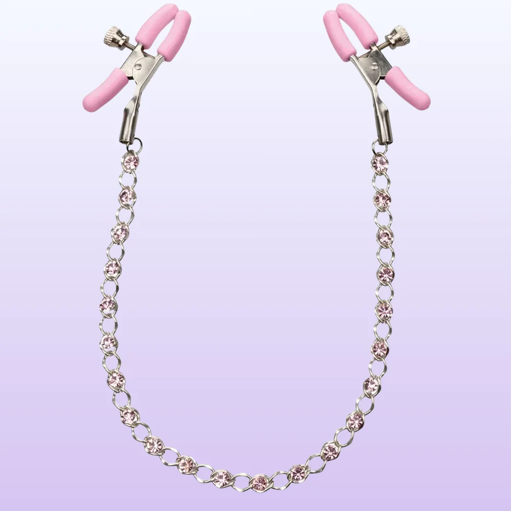 Calexotics Crystal Chain Nipple Clamps Göğüs Klipsi
